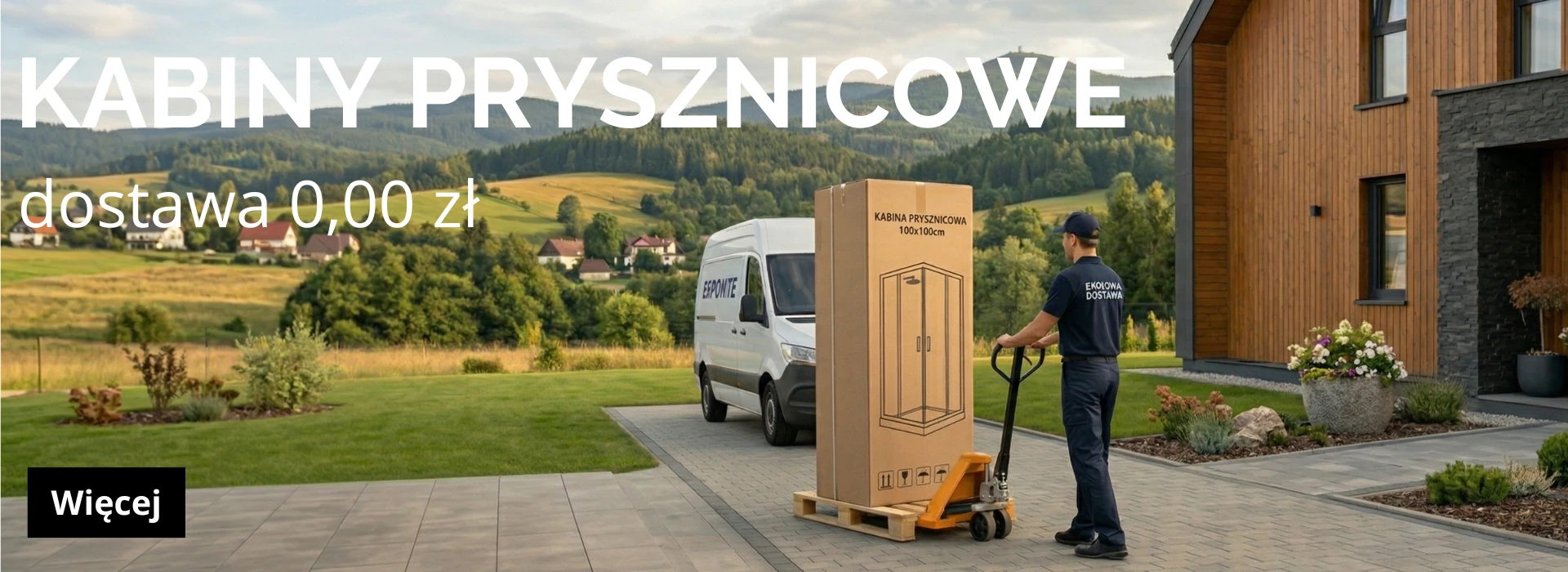 Kabiny prysznicowe dostarczamy za 0 zł