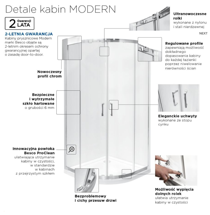 Besco Modern - kabiny i wanny