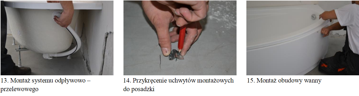 Instrukcja montażu wanny - krok 5