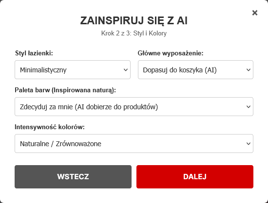 Krok 3: Układ przestrzenny